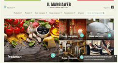 Desktop Screenshot of ilmangiaweb.it